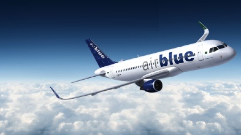 air blue plane