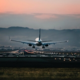 Airport plane landing runway